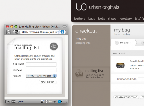Urban Originals - Email Campaign - Online Retail