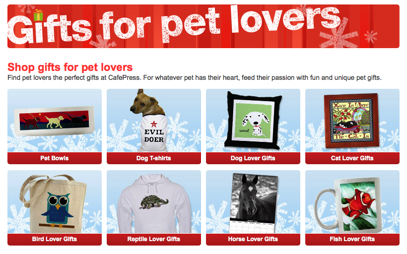 CafePress Pet Lover Gifts