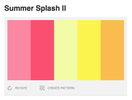 Summer Spash II Color Palette