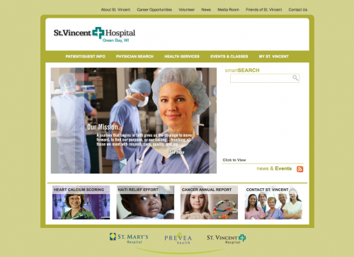 St. Vincent Hospital | Healthcare Website Design