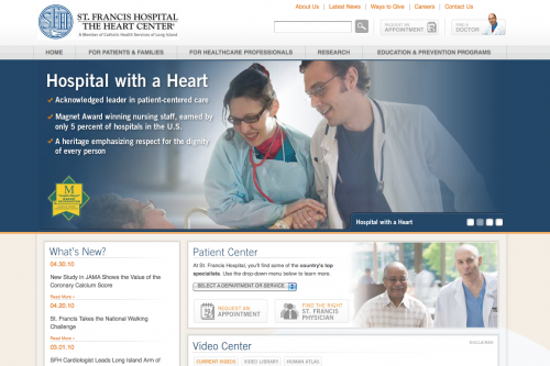 St. Francis Hospital | Healthcare Web Design