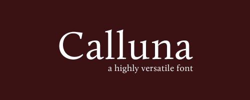 Calluna Web Font