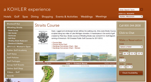 Whistling Straits Website