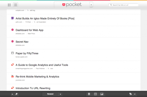 Pocket UI Design