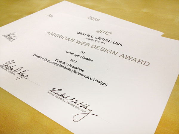 2012 American Web Design Awards