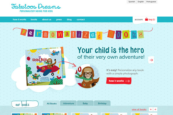 Children's Books Website Preview