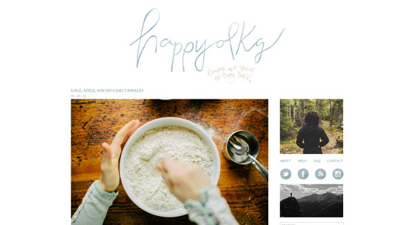 Happyolks Blog Design