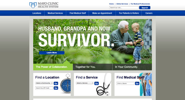 Mayo Clinic Web Design