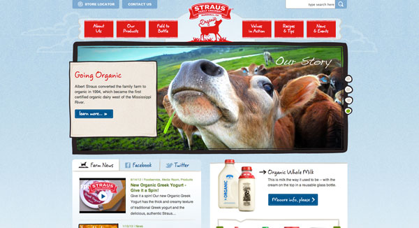 Straus Family Creamery Website Design