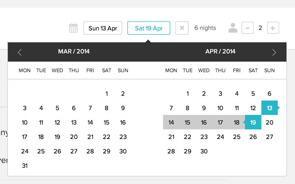 Easy to Use Calendar Interface